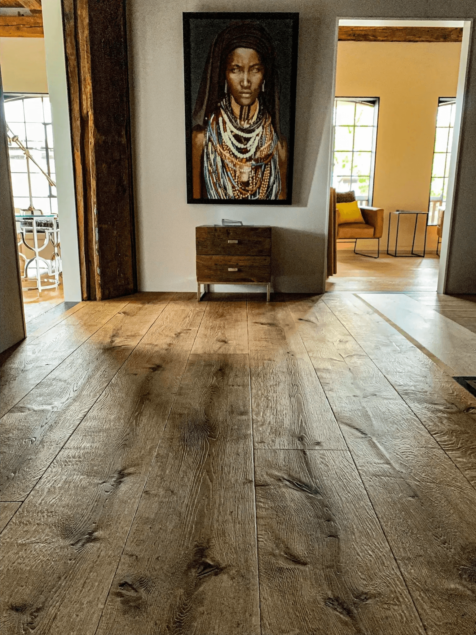 Parquet chêne massif posé dans un appartement à Strasbourg