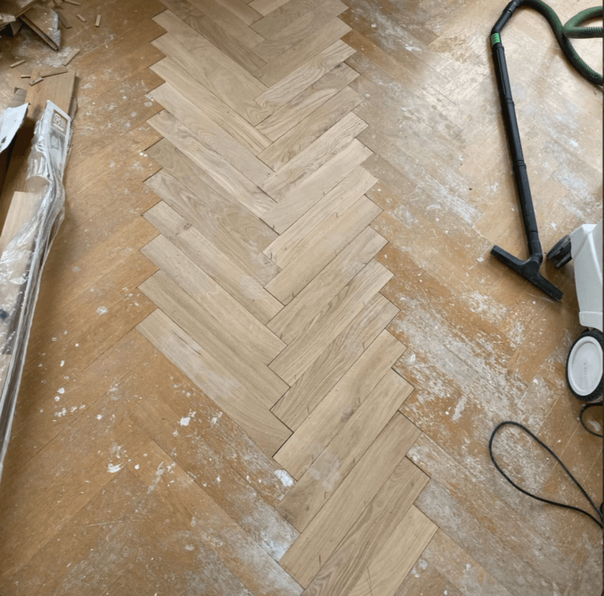 Rénovation complète de parquet ancien à Obernai